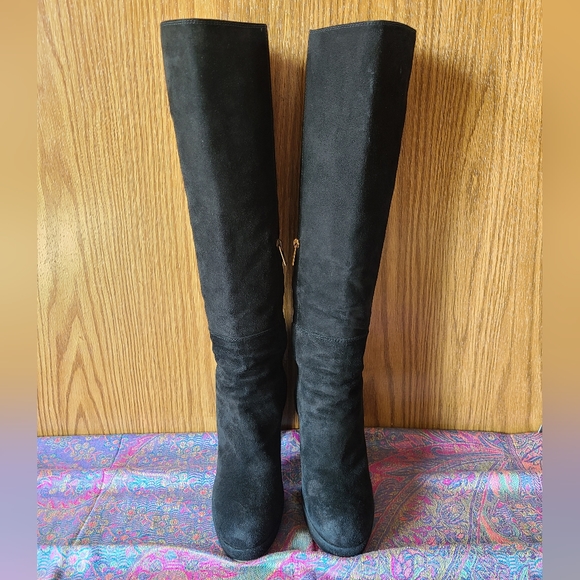 Auth YSL Suede Knee High Boots Size IT40/ US9.5 🖤 EUC - Picture 3 of 14